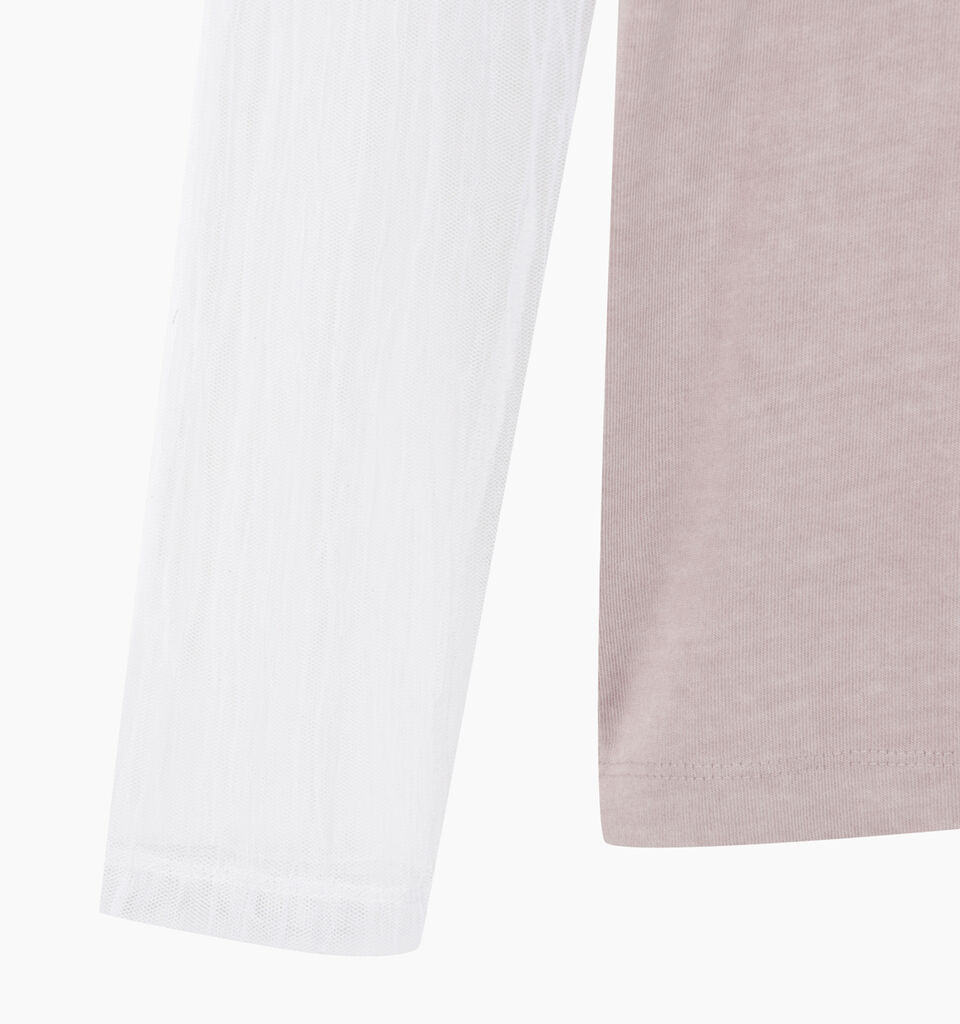 T-SHIRT L/S - sisley k long sleeve t-shirt - Soft Pink | Sisley K image number 4
